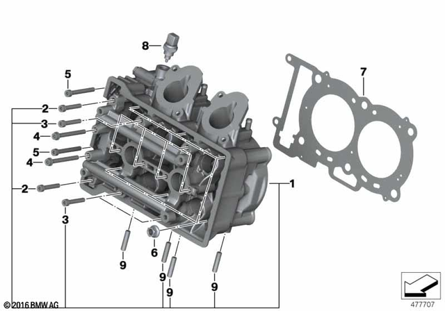 11128523448 - Engine: Cylinder Head -  for BMW-Motorrad Image