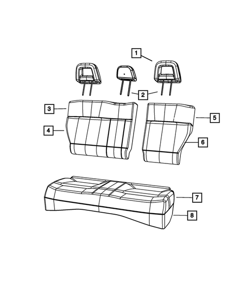 Rear Seats - Second Row for 2009 Dodge Caliber #2