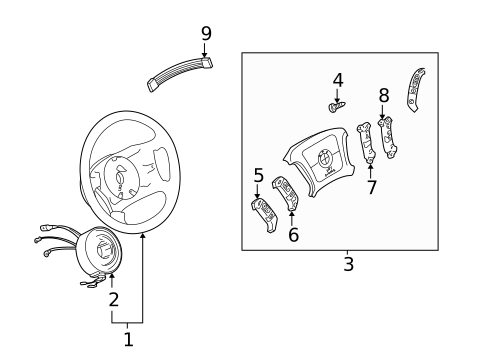Steering Wheel & Trim for 2003 BMW 525i #0