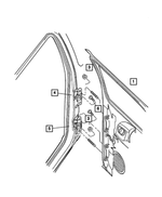 55257164AF - Doors and Related Parts: Rear Door, Right for Mopar Image image