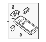 96931ZM70C - Body: Upper Console for Nissan Image