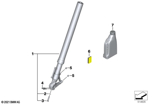 Telescopic Forks, Telelever for 2019 BMW-Motorrad S 1000 XR #6