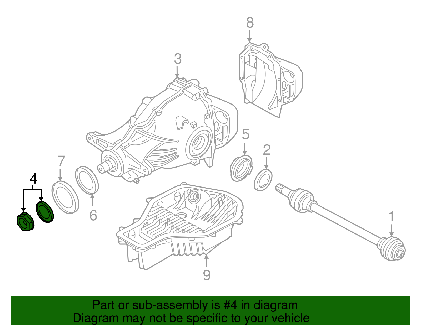 33127607158 - 2009-2025 BMW Differential Cover Repair Kit