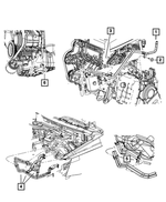 4677603AB - Air Conditioners and Heaters: Heater Supply And Return Hose And Tube for Mopar Image image