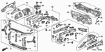 60928S5AJ00ZZ - Body/Air Conditioning: BRACKET A, L. FR. SUB-FRAME for Honda Image