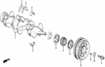 90402PB2000 - Engine: WASHER (12X30X4.5) for Honda Image