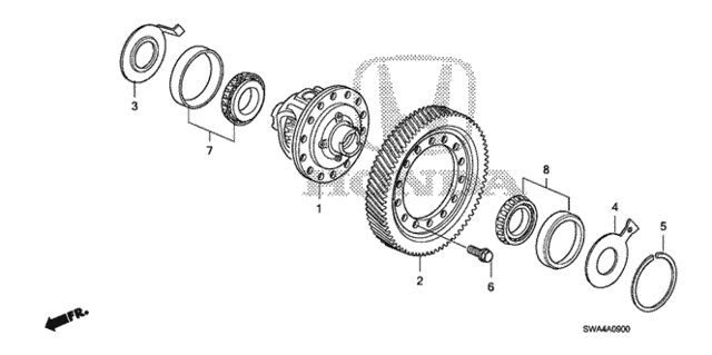 AT Differential (2WD) for 2007 Honda CR-V #0