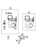 68509735AF - : Outside Rearview Mirror, Left for Mopar Image