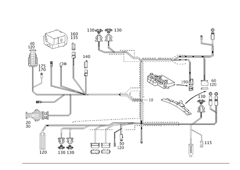 Cable Harness for Comtrol Display System Oms for 2005 Mercedes-Benz CL500 #0