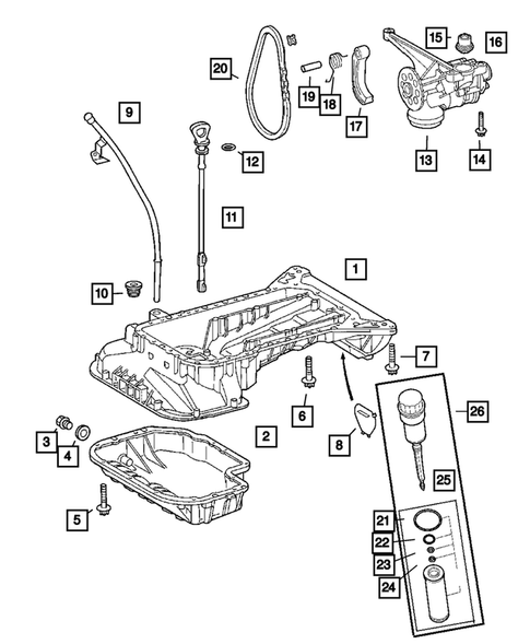 Engine Oiling for 2007 Chrysler Crossfire #0