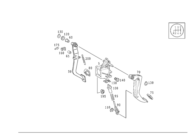 2022903318 - : Pedal for Mercedes-Benz Image