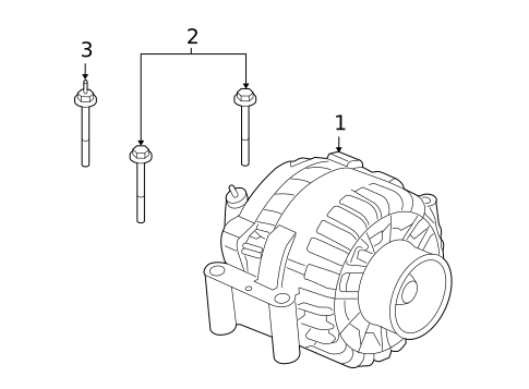 Alternator for 2009 Ford E-350 Super Duty #1