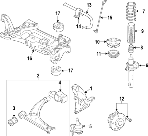 Suspension Components for 2008 Volkswagen Passat #0