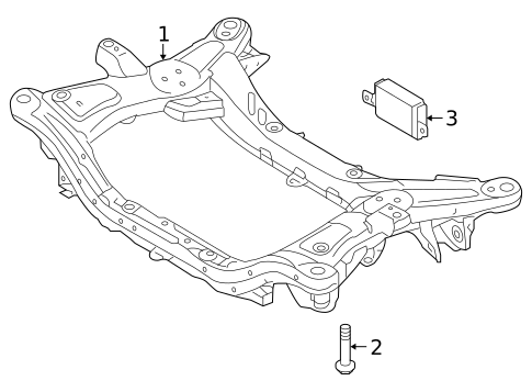 Suspension Mounting for 2010 Hyundai Genesis Coupe #1