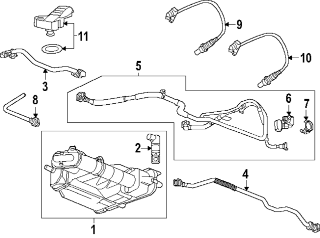 12697860 - : Part# 12697860 Sensor for Chevrolet: Traverse | GMC: Acadia Image