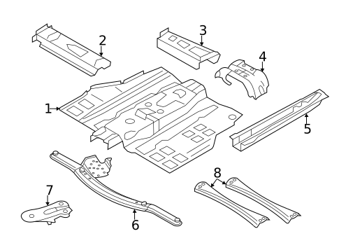 Floor & Rails for 2014 Mazda 5 #0
