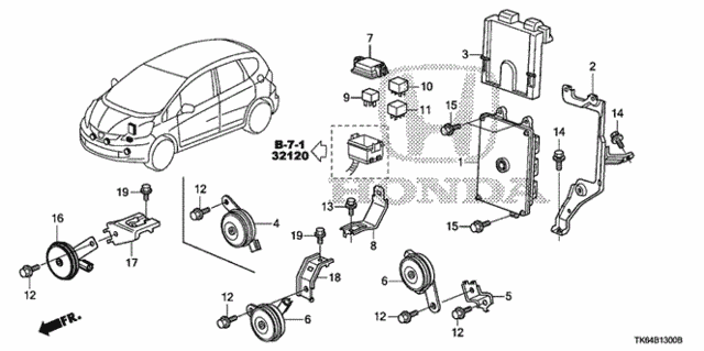 Control Unit (Engine Room) for 2012 Honda Fit #0