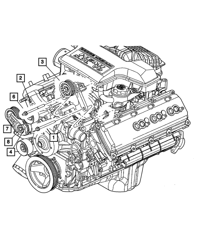 « 6506688AA – Cooling : Tête Hexagonale Vis Et Rondelle pour Mopar Image »