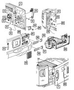 68079246AB - Body Sheet Metal Except Doors: Tailgate for Jeep: Wrangler, Wrangler JK Image