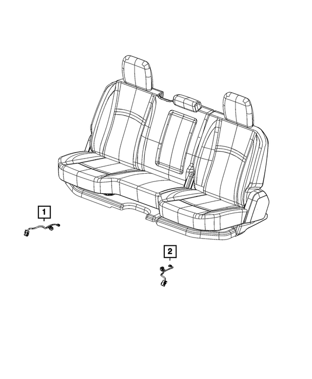 68645895AB - Electrical: Seat Wiring for Mopar Image