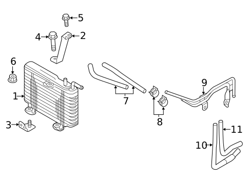 Trans Oil Cooler for 2014 Mitsubishi Outlander #0
