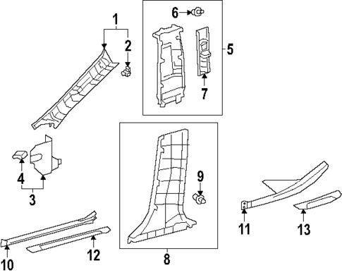 Interior Trim - Pillars for 2025 Toyota Crown Signia #0