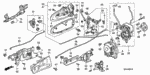 72129S2AA01 - Body/Air Conditioning: PROTECTOR, R. FR. DOOR HANDLE (OUTER) for Honda Image