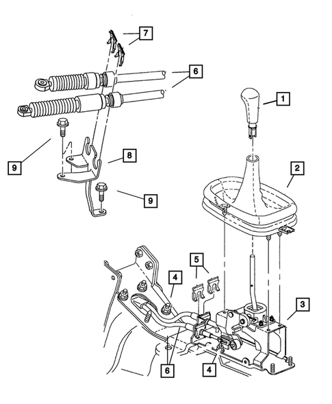Gearshift Controls for 2002 Dodge Neon #0