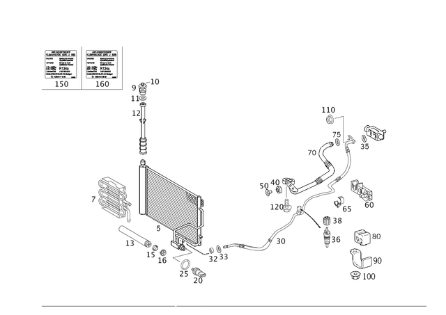 997743264 - Heating and Ventilation: Screw Plug for Mercedes-Benz: 180C, C230, C240, C32 AMG, C320, C55 AMG, CLK320, CLK350, CLK500, CLK55 AMG, CLK550, CLK63 AMG, SLK280, SLK300 Image image