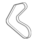 C2D39175 - COOLING SYSTEM: Drive Belt for Jaguar Image