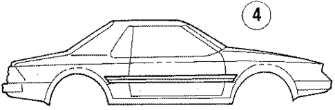 Stripe Tape for 1985 Ford EXP #3