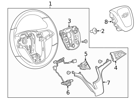 Steering Wheel & Trim for 2022 Chevrolet Trax #0