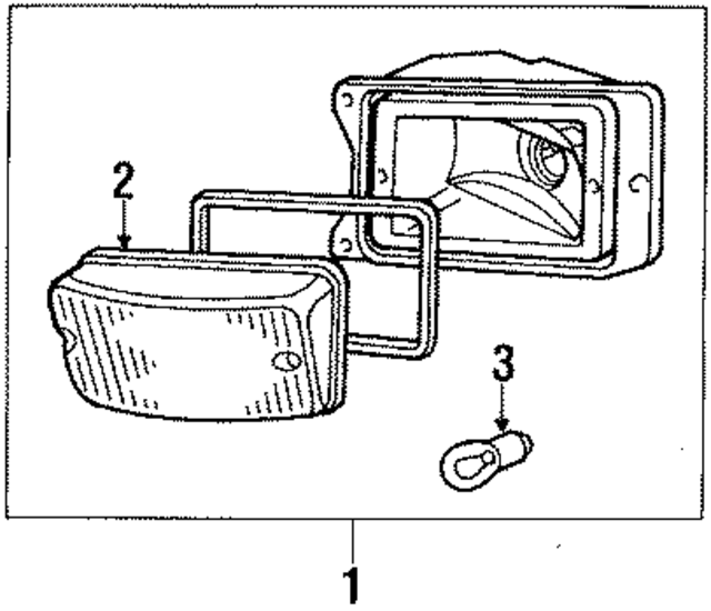 477953044 - Electrical: Signal Lamp Assembly for Porsche Image