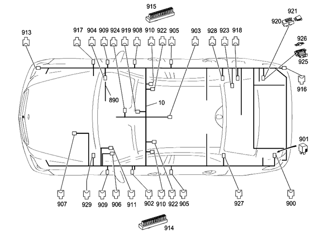 2124407241 - Electrical Equipment and Instruments: Electrical Wiring Harness for Mercedes-Benz: E250, E350, E400, E550, E63 AMG Image image