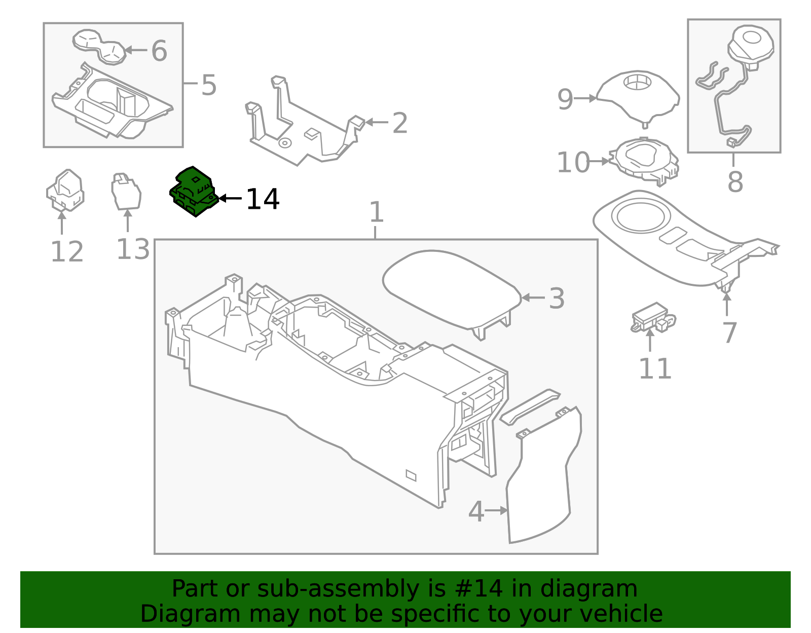 25175-4BA0B - Switch 2018-2025 Nissan LEAF | Official Nissan Parts Store