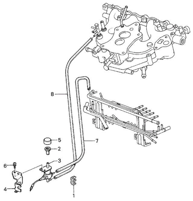 A/C Valve - Tubing (Sanden) for 1984 Honda Accord #0