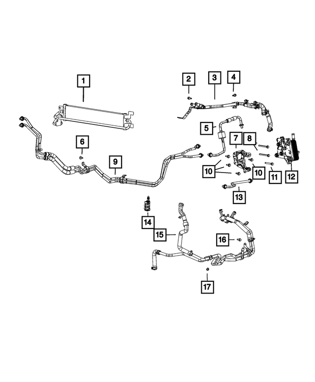 68312977AD - Cooling: Coolant Hose And Tube for Mopar Image