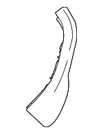 1K0868040B3Z7 - Body: Cover for Volkswagen: GTI, Jetta, R32, Rabbit Image