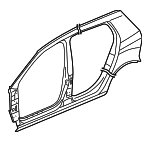 5K4809605B - Body: Uniside Panel for Volkswagen: Golf, Golf R, GTI Image