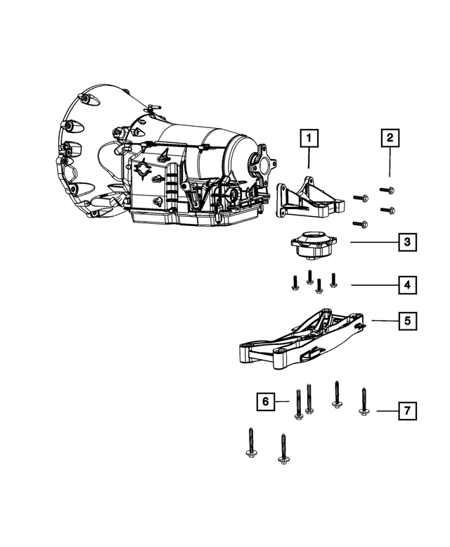 6101759 - NAG1; W5A580; 5-Speed; Automatic Transmission: Hex Head Screw And Washer for Mopar Image image