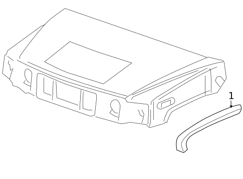 Exterior Trim - Hood for 2004 Hummer H2 #0