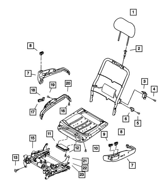 QP36DX9AE - Interior Trim: Heated Seat Switch for Mopar Image