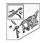 41117075123 - Body: Apron Assembly for BMW: 525i, 525xi, 528i, 528i xDrive, 528xi, 530i, 530xi, 535i, 535i xDrive, 535xi, 545i, 550i, M5 Image