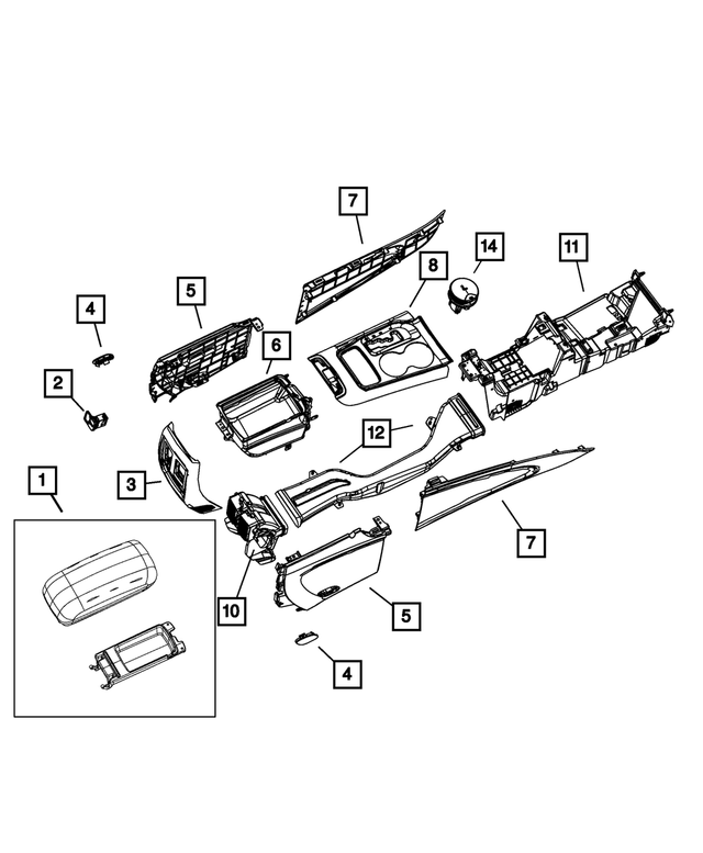 1NU49DX9AD - Interior Trim: Cover Plug, Left for Mopar Image