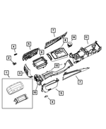 1TK901D3AC - Interior Trim: Console Armrest for Mopar Image