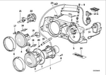 63121382400 - Lighting: High Beam Insert Right for BMW Image