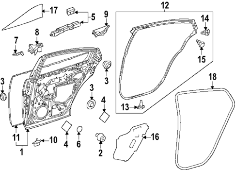 Door & Components for 2025 Toyota Prius #0