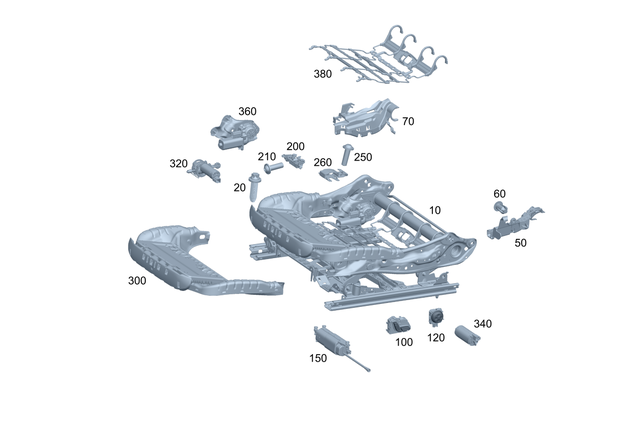 9103911 - Front Seat: Seat Height Adjustment for Mercedes-Benz: EQE 350 SUV, EQE 350+ SUV, EQE 500 SUV, EQE AMG SUV, EQS 450 SUV, EQS 450+ SUV, EQS 580 SUV, GLC300, GLC350e, GLC43 AMG, GLC63 AMG S E Performance Image image