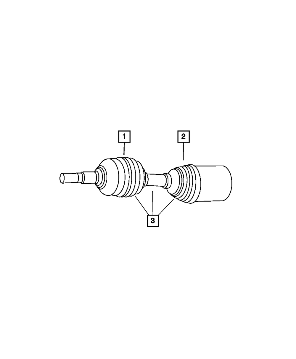 Axle Half Shaft, Remanufactured, Left - Mopar (R2111779AB)