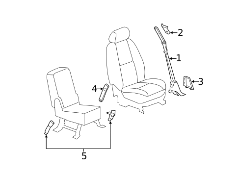 Seat Belt for 2010 Chevrolet Silverado 1500 #2